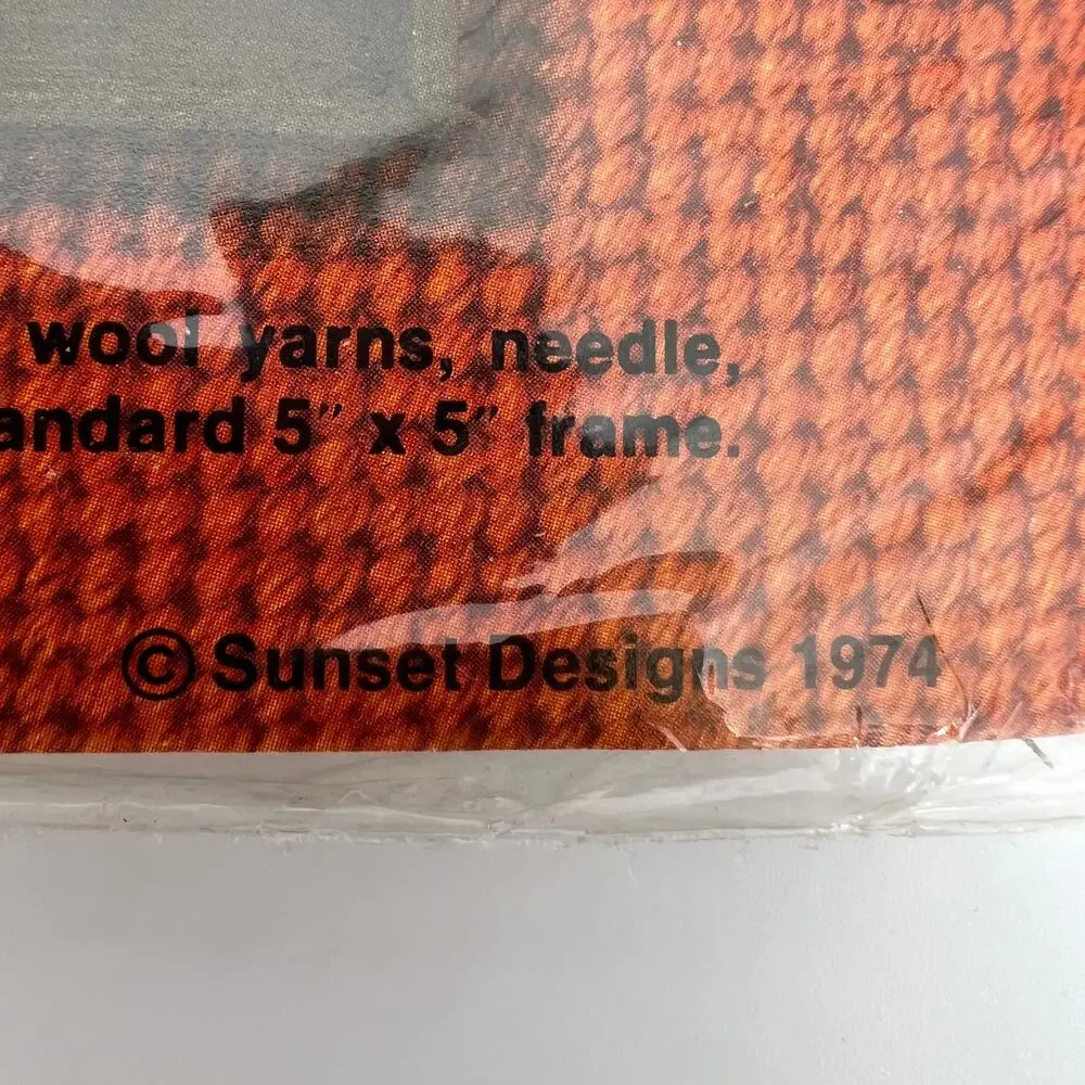 Sunset Designs OWL Needle Pointers Vintage 1974 #5403 Kit Complete Sealed
